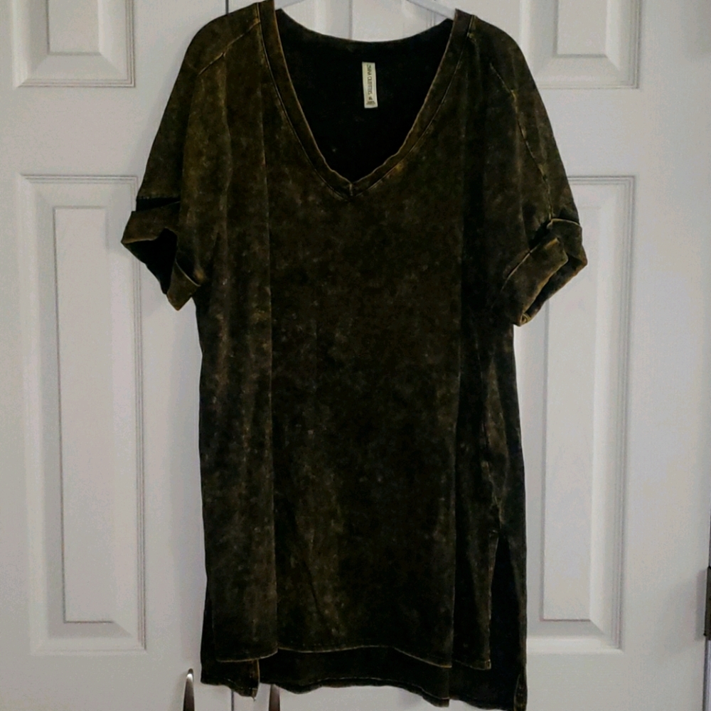 Set of 3 acid wash shirts